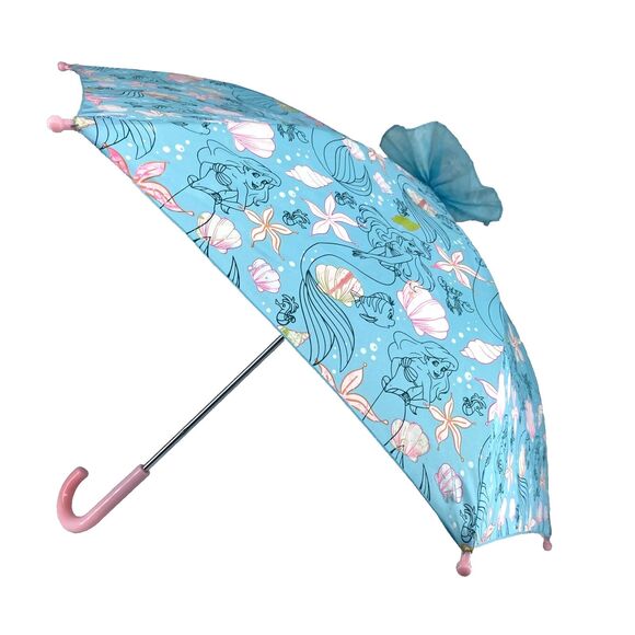VTG Little Mermaid Color Changing Umbrella Disney Japan EU Ariel Flounder Crab